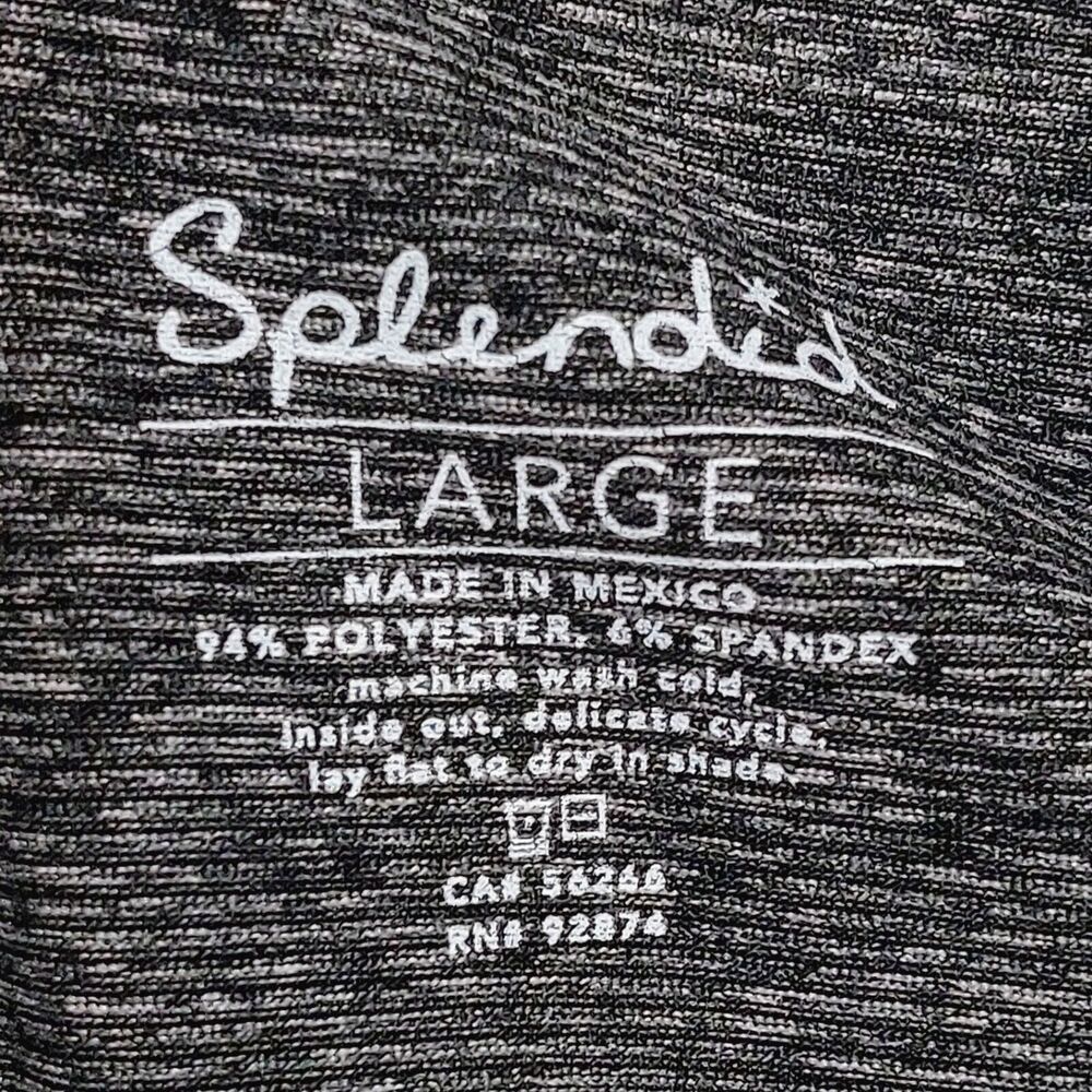 Splendid Women's Large Studio Asymmetrical Hem Tunic Top Black Athletic Yoga - Picture 5 of 9